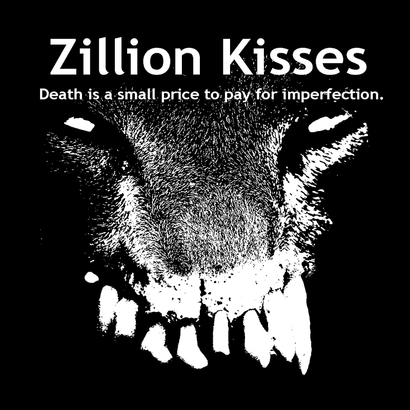 Cat Skull Sticker for Zillion Kisses LARGE